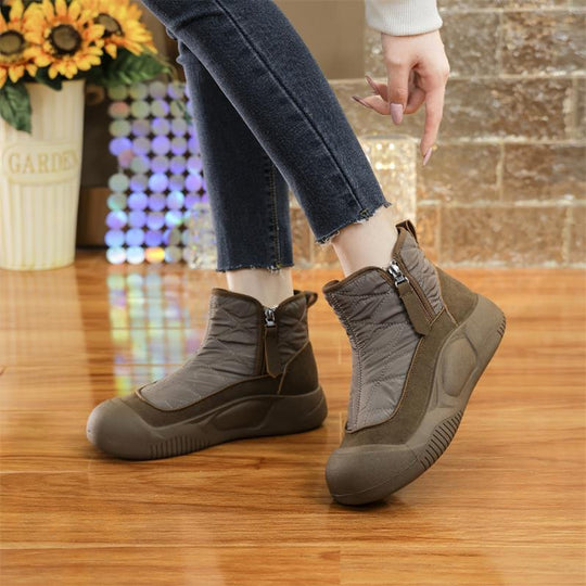 Damen Komfortable Winterstiefel mit wasserabweisendem Obermaterial und elastischem Einstieg EB