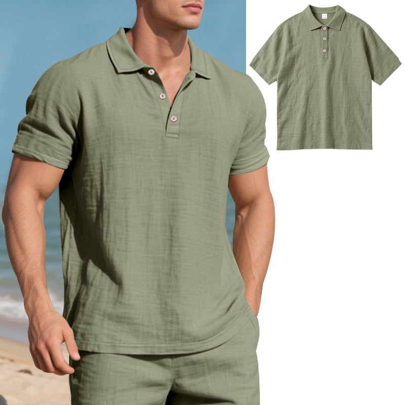 Herren Poloshirt mit atmungsaktiver Struktur und klassischem Kragen EB