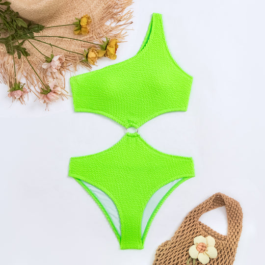 Damen Einseitiger Cut-Out Bikini EB