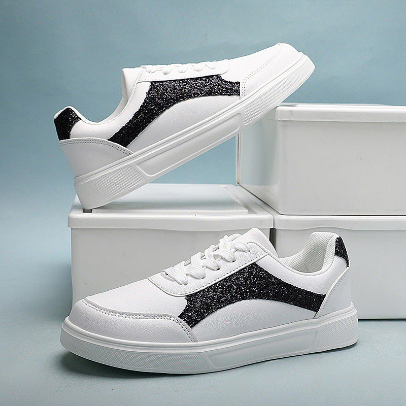 Damen Sneakers mit schimmernden Akzenten und bequemer Laufsohle EB