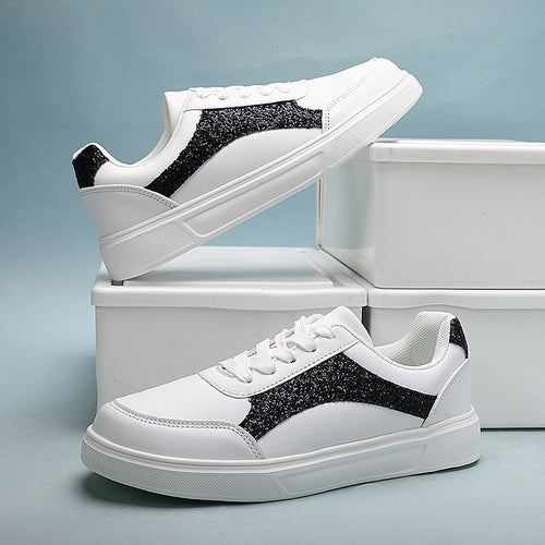 Damen Sneakers mit schimmernden Akzenten und bequemer Laufsohle EB