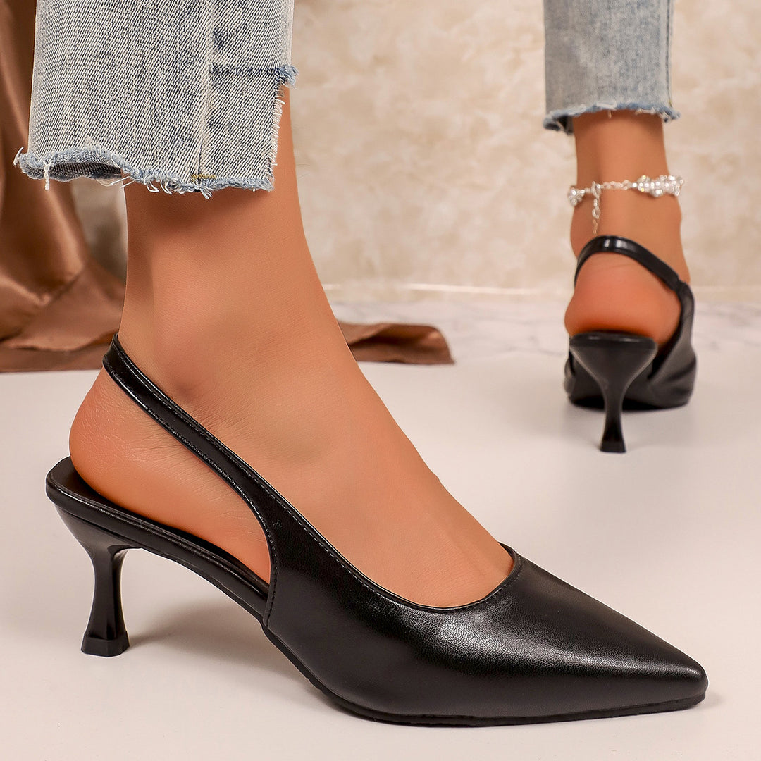 Damen Slingback-Pumps mit elegantem spitzem Design und dezentem Absatz EB