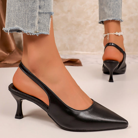 Damen Slingback-Pumps mit elegantem spitzem Design und dezentem Absatz EB