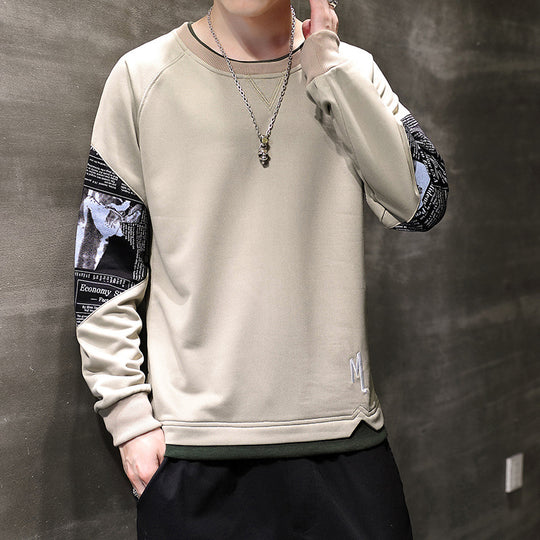 Herren modisches Sweatshirt mit einzigartigen Druckdetails EB