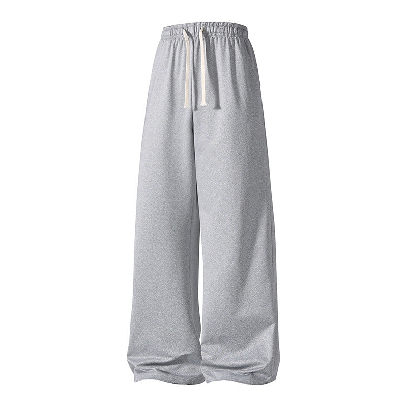 Damen ultraweite Palazzo-Sweathose mit elastischem Komfortbund und Kordelzug EB