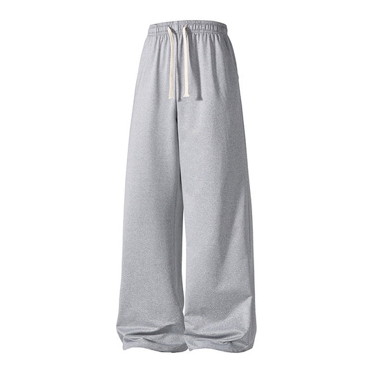 Damen ultraweite Palazzo-Sweathose mit elastischem Komfortbund und Kordelzug EB