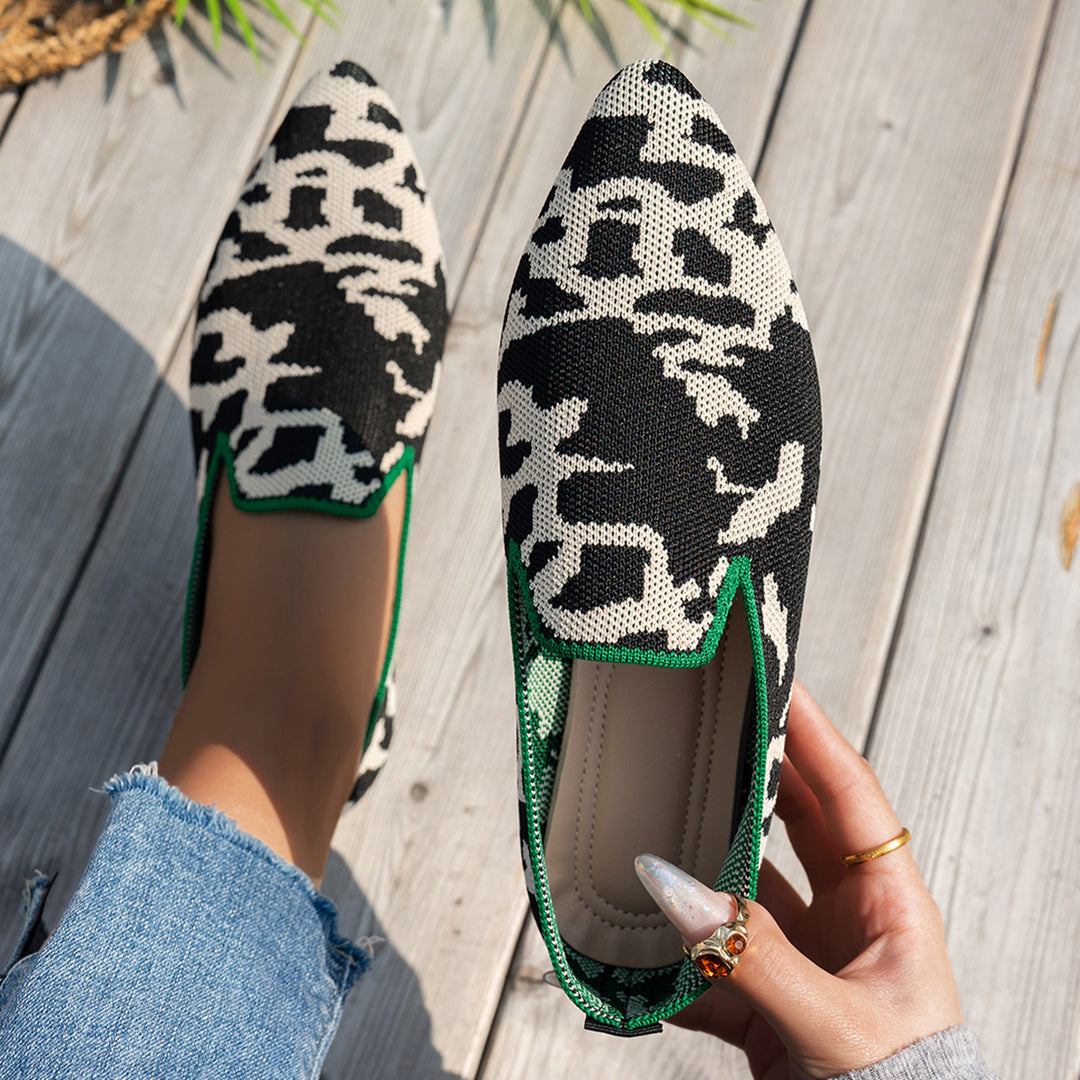 Damen elegante Slipper mit atmungsaktivem Obermaterial EB