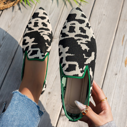 Damen elegante Slipper mit atmungsaktivem Obermaterial EB