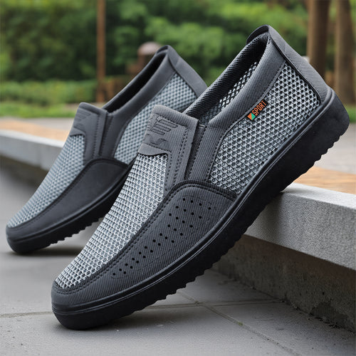 Damen Atmungsaktive Slip-On Sneakers mit rutschfester Sohle EB