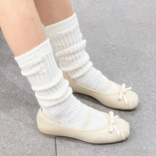 Damen Ballerinas mit dekorativem Schleifen-Design EB
