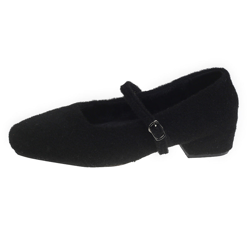 Damen elegante Ballerinas mit verstellbarem Riemen und komfortablem Fußbett EB