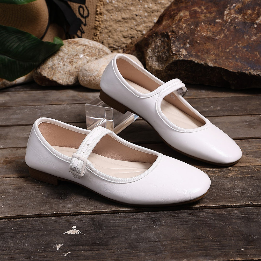 Damen Ballerinas mit verstellbarem Riemchen und elegantem Design EB