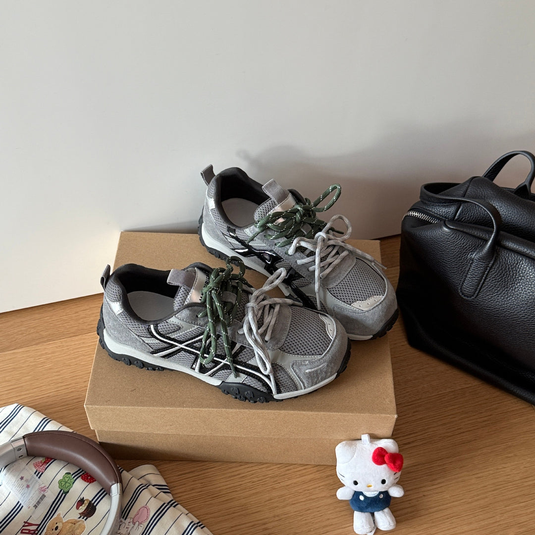 Damen Sportliche Trail Sneakers mit atmungsaktiver Mesh-Oberfläche und rutschfester Sohle EB