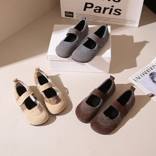 Damen Hausschuhe mit verstellbarem Riemen und weichem Innenfutter EB