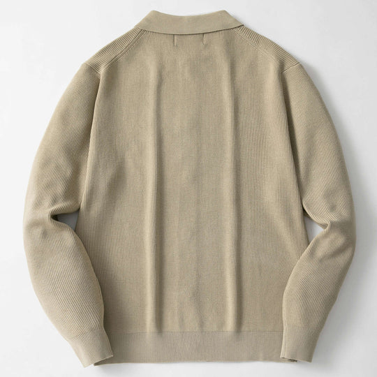 Herren Strickjacke mit modernem Kragen und hochwertigen Knöpfen EB
