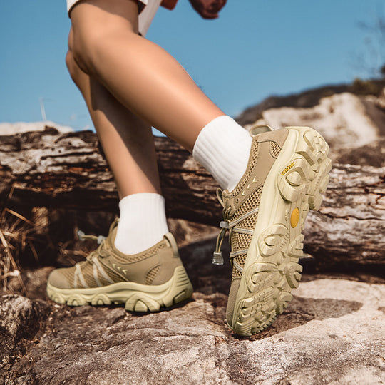 Herren atmungsaktive Trekking‑Trail‑Sneaker mit Quick‑Lace und griffiger Offroad‑Sohle EB