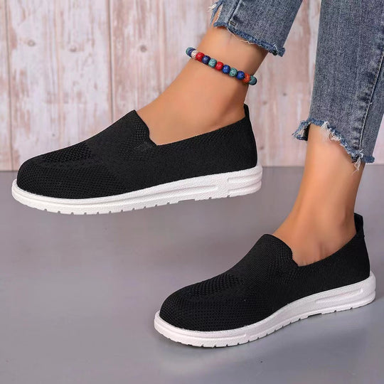 Damen Atmungsaktive Slip-On Sneakers mit flexiblem Obermaterial EB