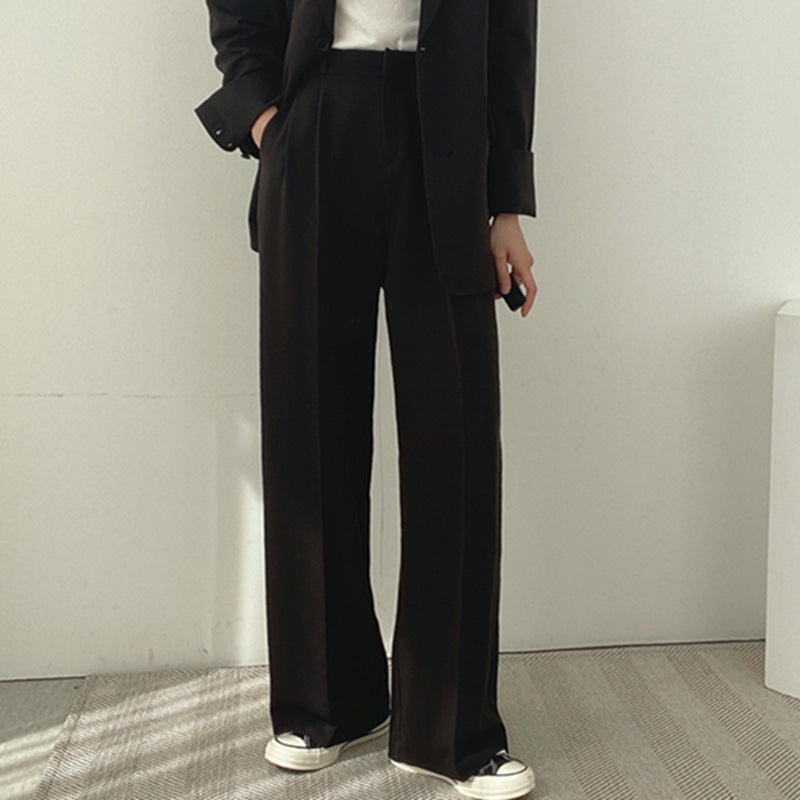 Damen elegantes Blazer-Set mit weitem Schnitt EB