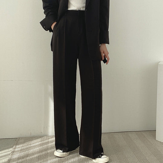 Damen elegantes Blazer-Set mit weitem Schnitt EB