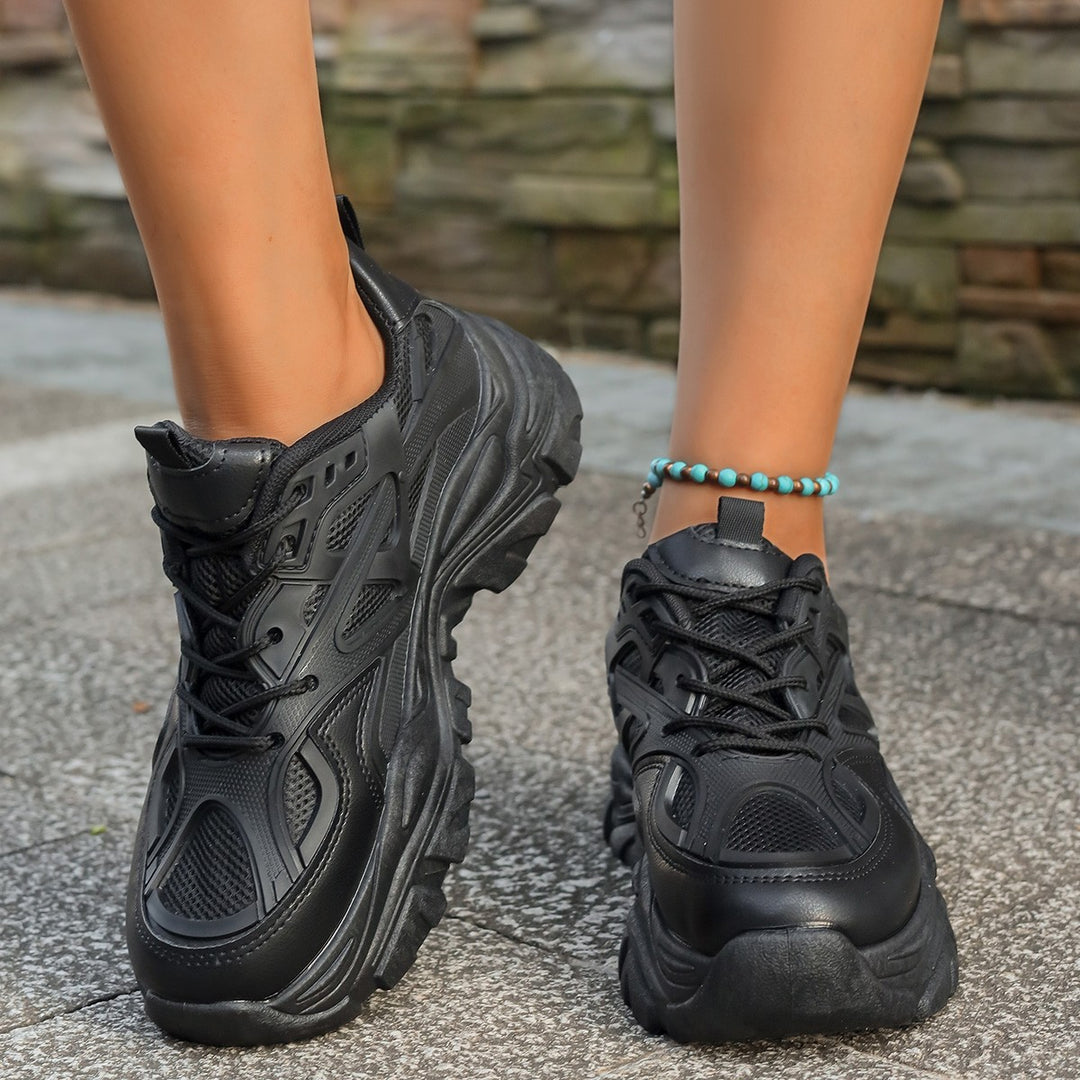 Damen Sportliche Sneakers mit rutschfester Sohle und atmungsaktivem Obermaterial EB