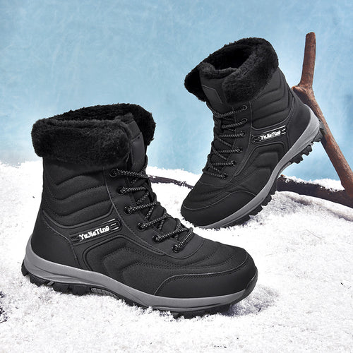 Herren Winterstiefel mit isolierender Fütterung und rutschfester Sohle EB