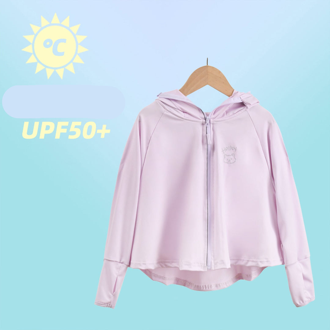 Damen sportliche UV-Schutzjacke mit Kapuze EB