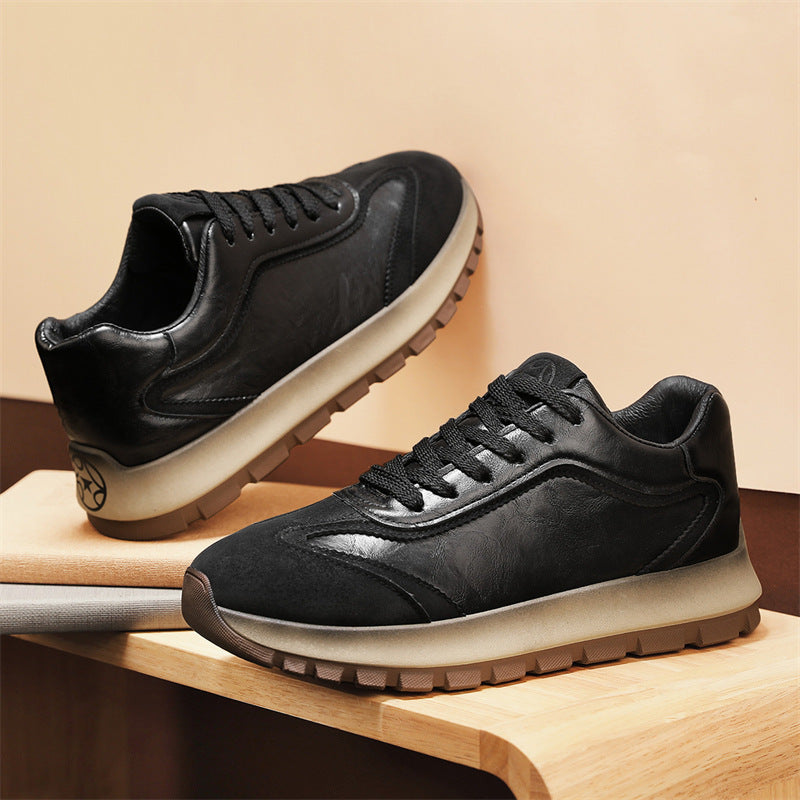 Damen Elegante und bequeme Sneakers mit weichem Leder und dämpfender Sohle EB