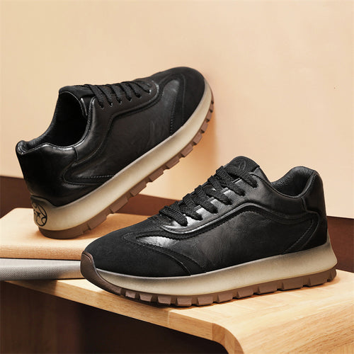 Damen Elegante und bequeme Sneakers mit weichem Leder und dämpfender Sohle EB