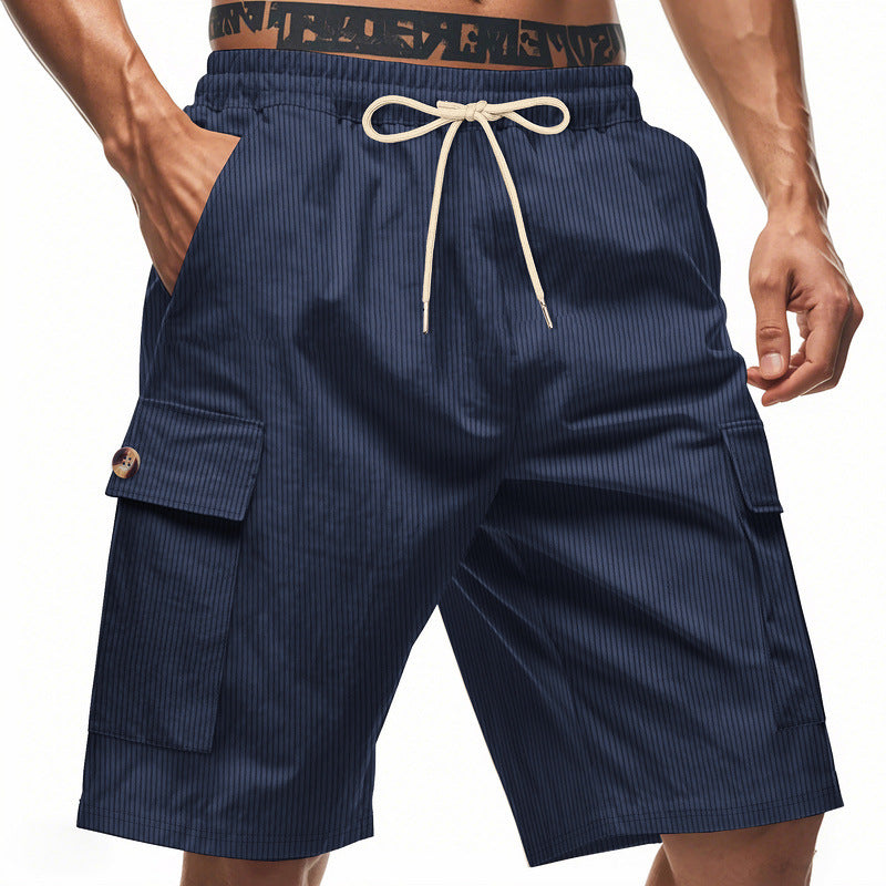 Herren Cargo-Shorts mit verstellbarem Kordelzug und praktischen Seitentaschen EB