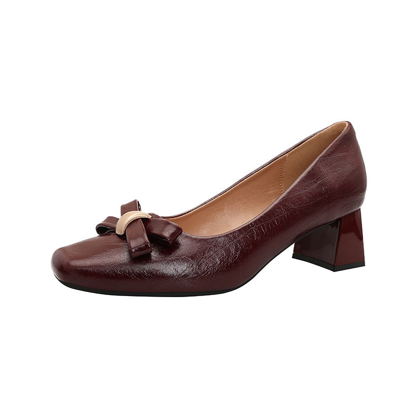 Damen elegante Schuhe mit Blockabsatz EB