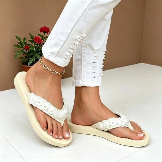 Damen Komfortable Zehentrenner Sandalen EB