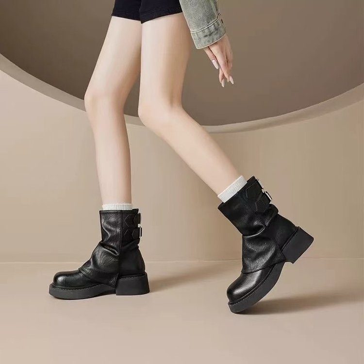 Damen Stiefeletten mit modischem Design und komfortabler Sohle EB