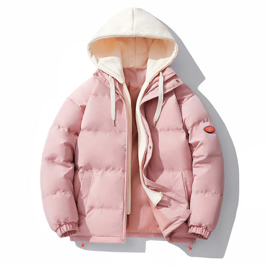 Herren gesteppte Winterjacke mit integriertem Kontrast-Kapuzeneinsatz und isolierender Thermofüllung EB