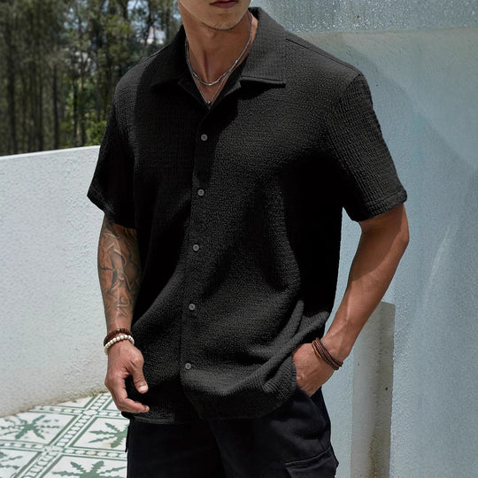 Herren trendiges Kurzarmhemd EB