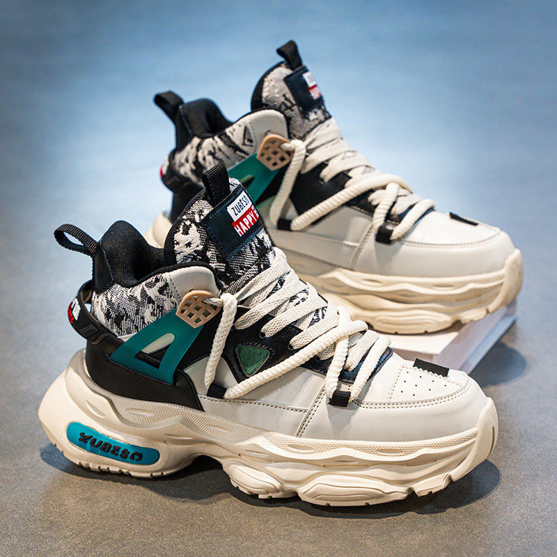 Damen Sportliche Chunky Sneakers mit atmungsaktivem Obermaterial und rutschfester Sohle EB