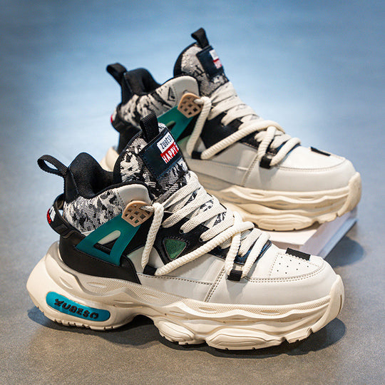 Damen Sportliche Chunky Sneakers mit atmungsaktivem Obermaterial und rutschfester Sohle EB