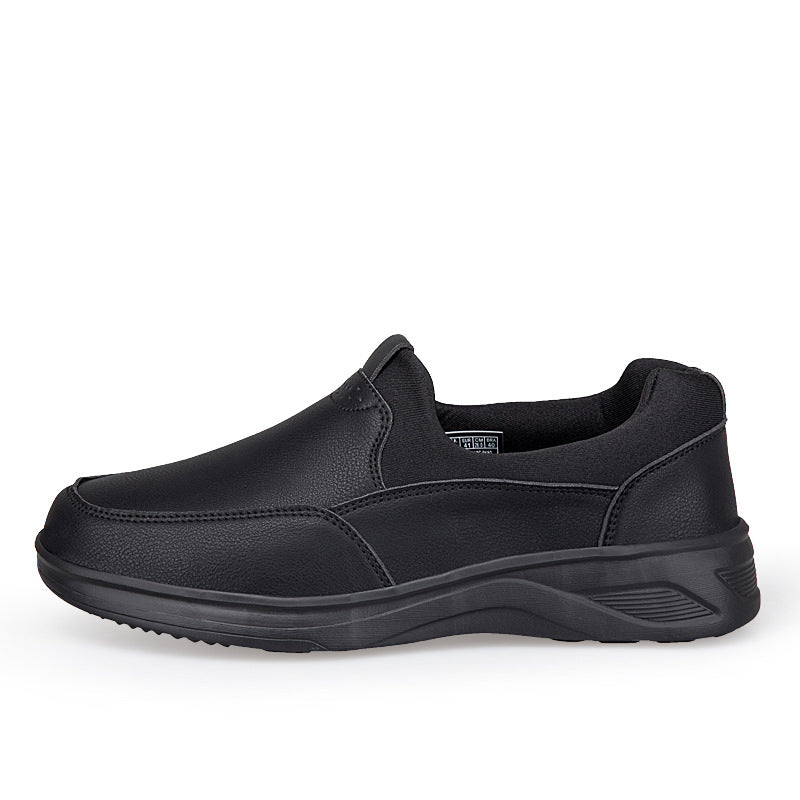 Damen Bequeme Leder Slip-On Sneakers EB