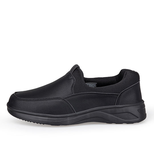Damen Bequeme Leder Slip-On Sneakers EB