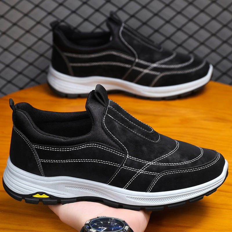 Damen Komfortable Slip-On Sneakers mit rutschfester Sohle und weichem Innenfutter EB