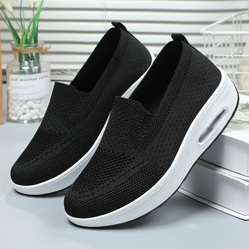 Damen Bequeme Slip-On Sneakers mit dämpfender Sohle EB