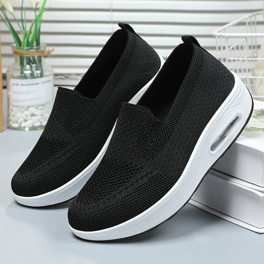 Damen Bequeme Slip-On Sneakers mit dämpfender Sohle EB