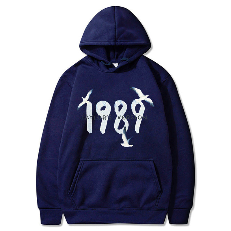 Damen Kapuzenpullover mit kreativem Vogelmotiv und hochwertiger Baumwolle EB