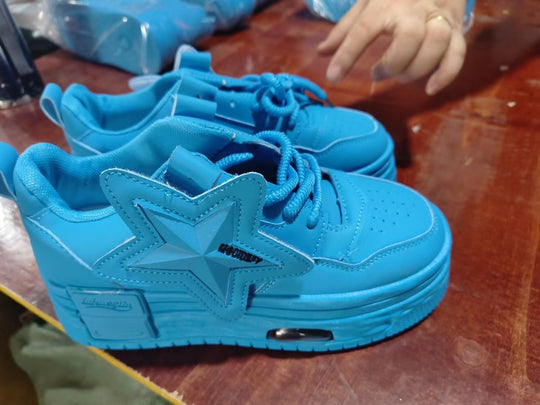 Damen Trendige Chunky Sneakers mit auffälligem Stern-Design EB