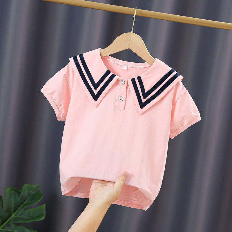 Damen Polo Shirt mit maritimem Kragen EB