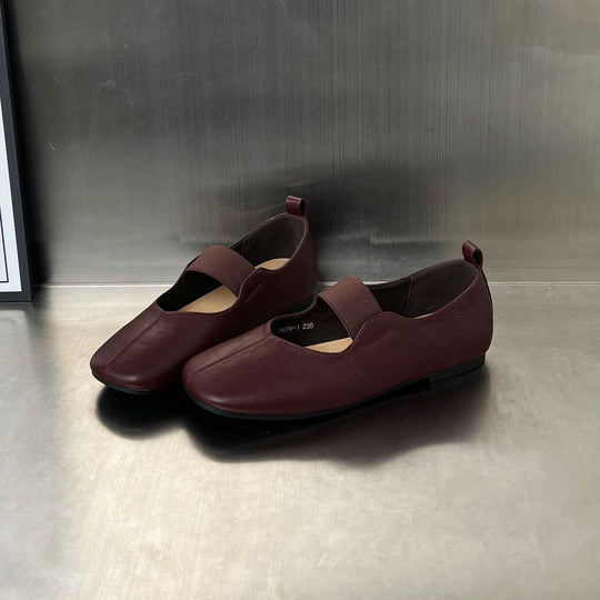 Damen Elegante Slip-On Schuhe mit modischem Riemenverschluss EB