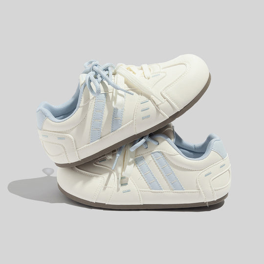 Damen Sportliche Retro Sneakers mit floralem Muster und bequemer Dämpfung EB