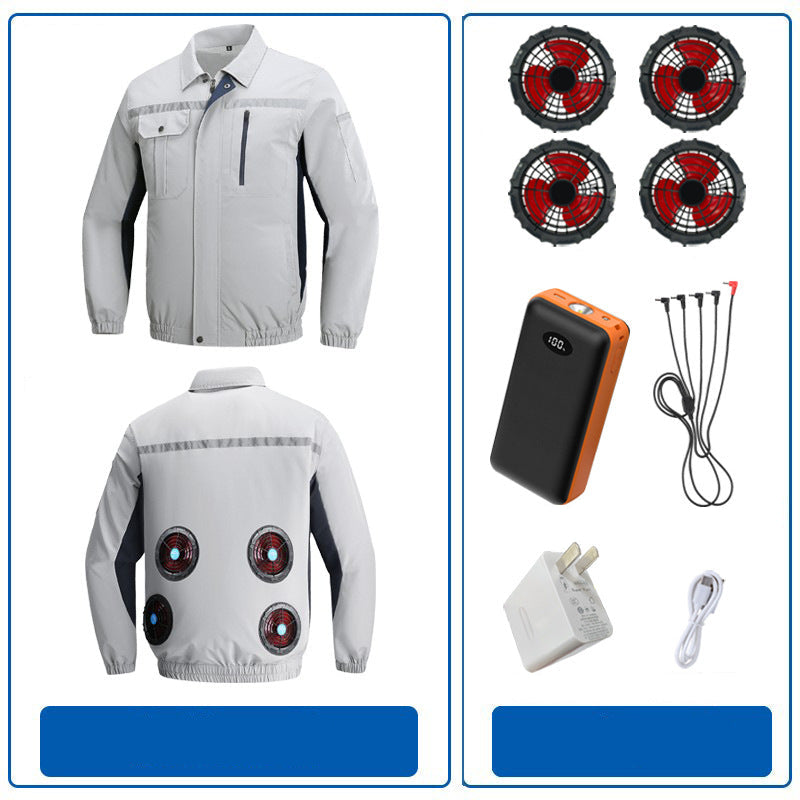 Herren nan atmungsaktive Arbeitsjacke mit integrierten Rückenlüftern und reflektierenden Streifen EB