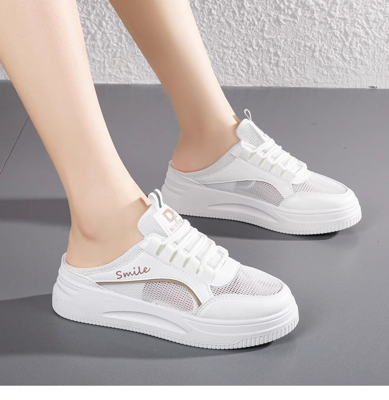 Damen Sportliche Slip-On Sneakers mit atmungsaktiver Mesh-Oberfläche und zusätzlichem Komfort EB