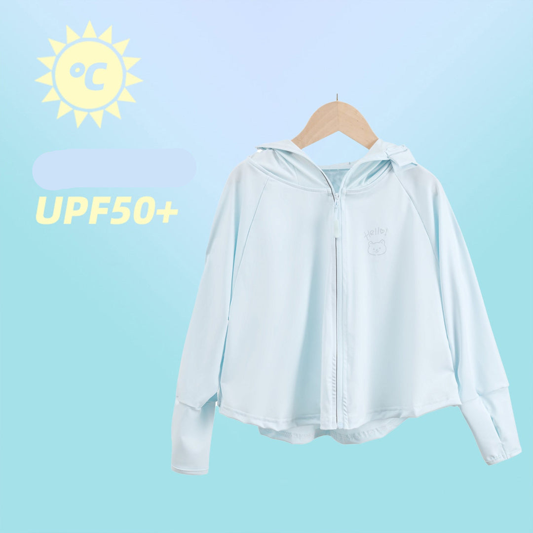Damen sportliche UV-Schutzjacke mit Kapuze EB