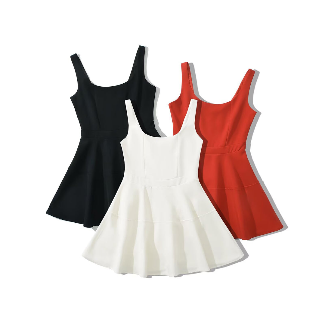 Damen schwingendes Kleid mit elegantem A-Linien-Schnitt EB